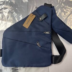 WANDER+ BLUE CROOSBODY ANTI_THEFT BAG NEW